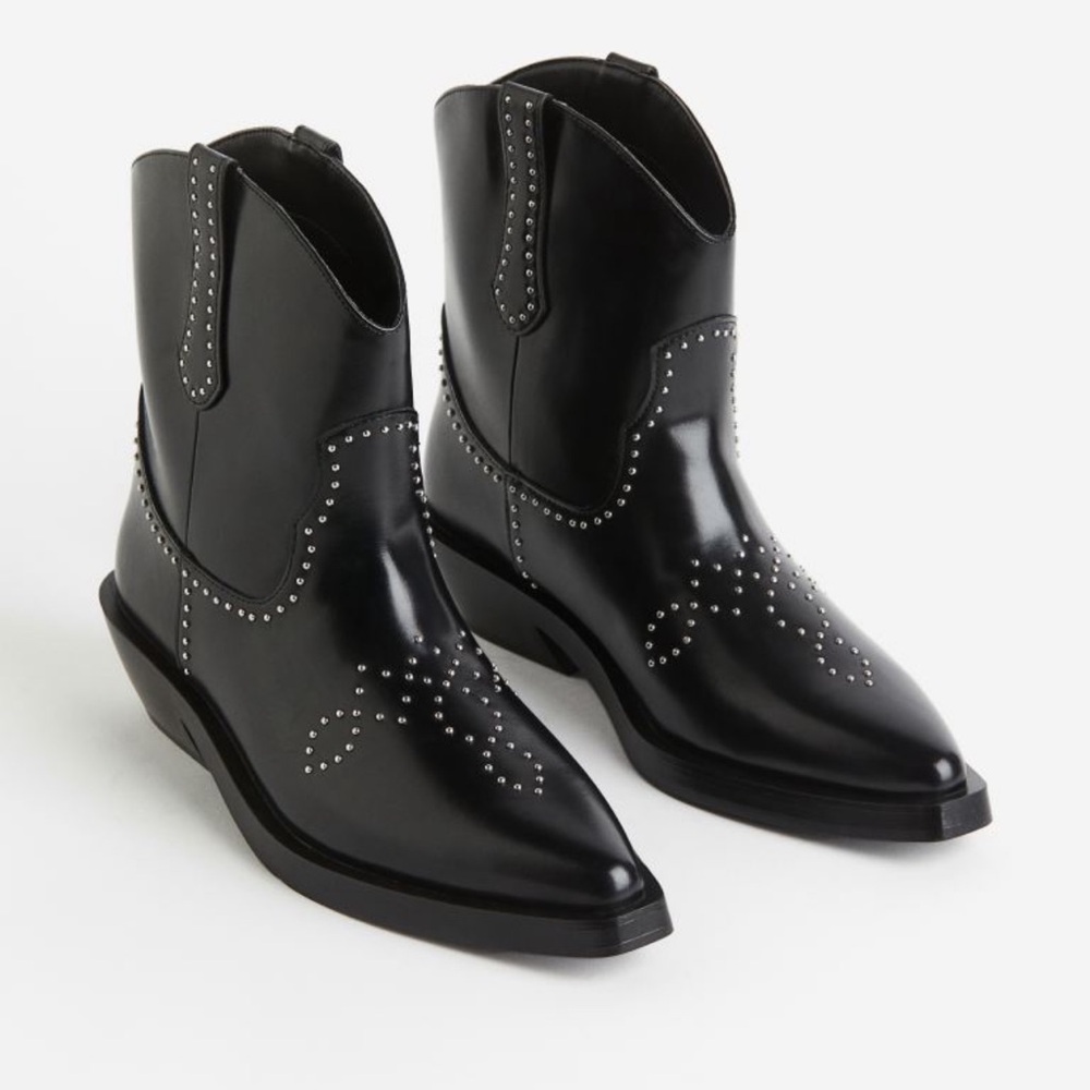 H&M Studded Cowboy Boots